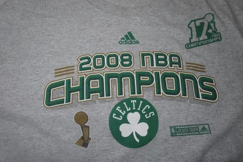 2008 BOSTON CELTICS Champions Locker Room (XL) Shirt PAUL PIERCE KEVIN GARNETT Cover