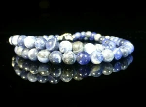 Sodalite Gemstone Necklace 6mm - Picture 1 of 3