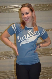 Gazelles vtg 70s Durene #1 Jersey t shirt Men's XS ? XXS Extra Extra Small ? - Imagen 1 de 6