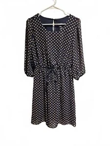 En Focus Polka Dot Cinched Waist Dress Gr. 6 - Bild 1 von 8