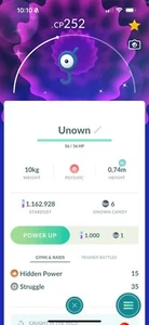 Pokémon Brillante Unown J - COMERCIO - Leer descripción - Imagen 1 de 1