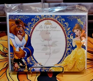 20 Beauty And The Beast Party Invites Invitation Princess Theme - Picture 1 of 8
