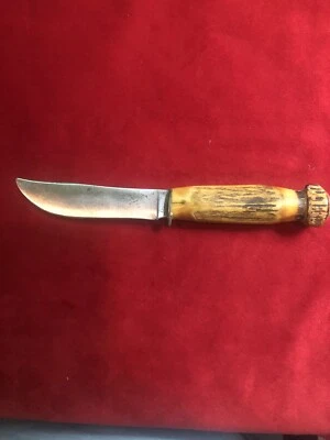 Cuchillo de hoja fija de caza con funda Remington Stag Handle USA Dupont RH 73 Foto 1 de 4