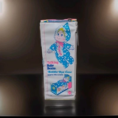 Vintage 1970 Mattel Talking Baby Beans Doll Bed Beddie Bye Case Only - Image 1 of 4