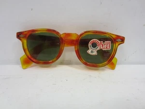 Vintage Faux Tortoise Wayfarer Style Sunglasses with Orig. Label - Picture 1 of 14