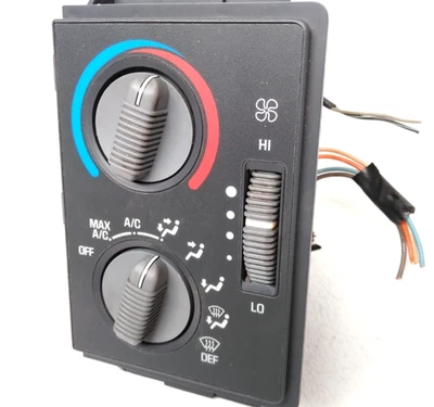 16205775 Chevy 1995 1996 1997 S10 GMC Sonoma Heater Control Switch Dash S15 W44 - Image 1 of 4