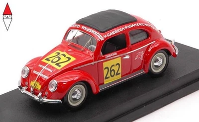 1/43 RIO VOLKSWAGEN BEETLE N 262 RALLY CARRERA PANAMERICANA 1954  RED - Immagine 1 di 3