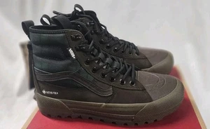 VANS Sk8-Hi GTX MTE-3 Boots Tech Plaid Brown Green Mens Size 7 New No Box Defect - Foto 1 di 9