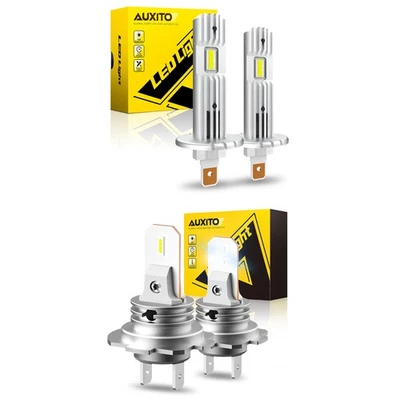 AUXITO H1 H7 880 LED Headlight Super Bright Bulb White 40000LM High/Low Beam H - Image 1 of 4