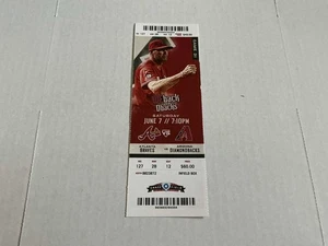 Talón de boleto Diamondbacks 2014 7/06/14 vs Braves - Imagen 1 de 1