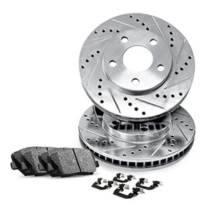  Front Brakes and Rotors| Hardware Included| Front Ceramic Brake Pads and  - Picture 1 of 7