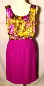 Set completo maglia St John viola 4 pezzi blusa/top/cardigan maglione/gonna media/8 - Foto 1 di 19