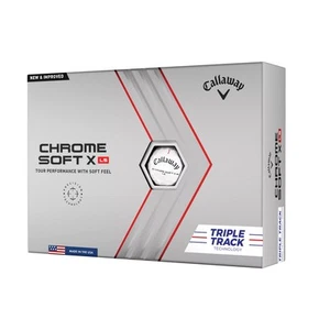 Callaway Chrome Soft X LS Triple Track Golf Balls 1 Dozen (12), White - Picture 1 of 3