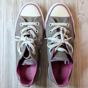 Converse All Star Low Top Grey Size Mens 4 Womans 6 - Picture 1 of 8