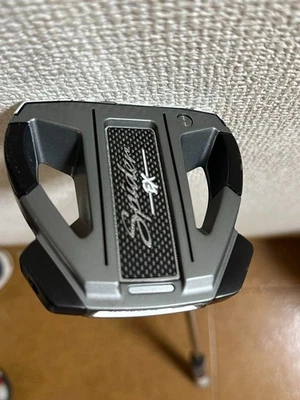 RH TaylorMade Spider EX White 34” Mallet Putter Slant Neck Used - Image 1 of 4