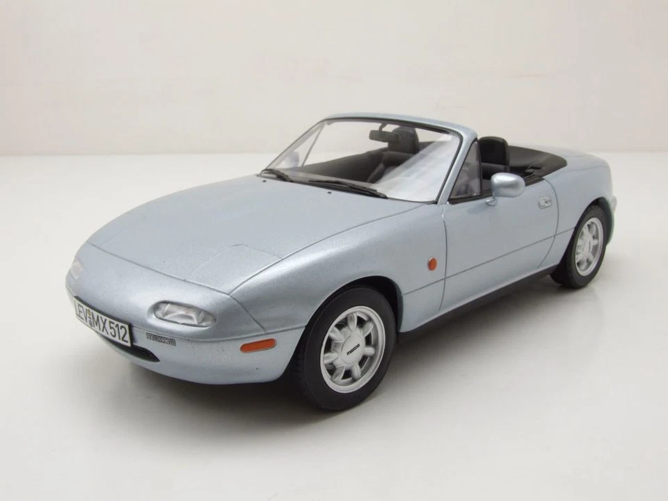Mazda MX-5 Cabrio 1989 Plata Modelo De Coche 1:18 Norev - Imagen 1 de 4