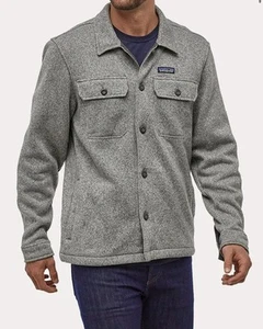Patagonia Mens Better Sweater Shirt Jacket Button Grey Fleece Sz. XL - Picture 1 of 10