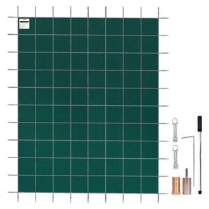 FT 16X32 POOL SAFETY COVER GREEN - Picture 1 of 7