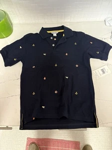 KiteStrings Boys Navy Blue Sailor Polo Size 7 New With Tags - Picture 1 of 4