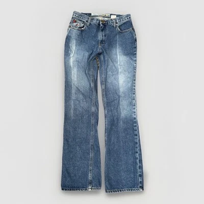 Vintage MUDD Jeans Womens 9 Y2K 2000s Mid Rise Flare 100% Cotton Medium Wash - Image 1 of 4