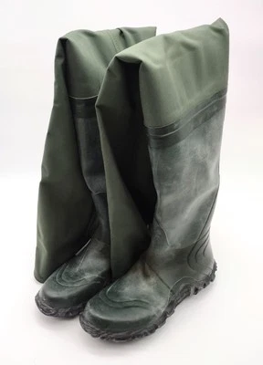 Frogg Toggs Hip Boot 防水涉水器 可调皮带 钢柄 尺寸 8 — 第 1/4 张图片