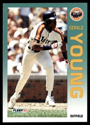 1992 Fleer Gerald Young Houston Astros #446 - Image 1 of 2