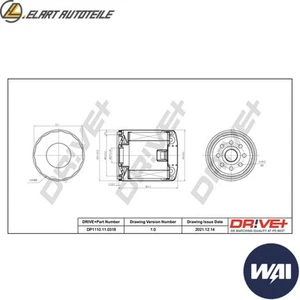 ÖLFILTER DP1110.11.0318 FÜR DODGE AVENGER CALIBER JOURNEY/VAN JEEP MG - Bild 1 von 6