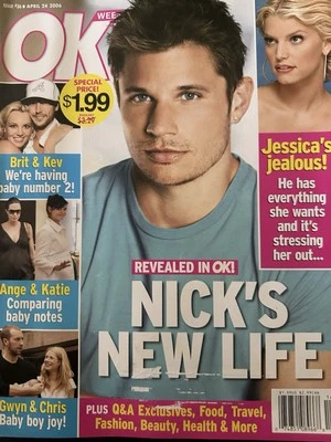 OK Weekly Magazine Nick Lachey April 24, 2006 Issue Free Shipping Foto 1 de 2