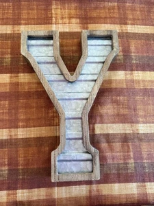 Big Industrial Decor Letters Galvanized Metal and Wood Hobby Lobby 8”x14” - Y - Picture 1 of 11