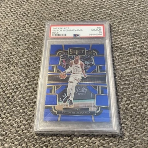 2023-24 Panini Select Victor Wembanyama BLUE Rookie RC #87 PSA 10 SPURS Gem Mint - Picture 1 of 5