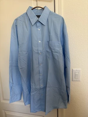 Edwards Мужская рубашка светло-синий размер: L35 большой полиэстер хлопковая смесь новый - Изображение 1 из 4