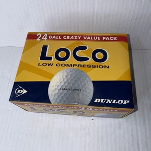 Pelotas de golf Dunlop Loco baja compresión - NUEVAS 8 paquetes con 24 pelotas - Crazy Long - Imagen 1 de 2