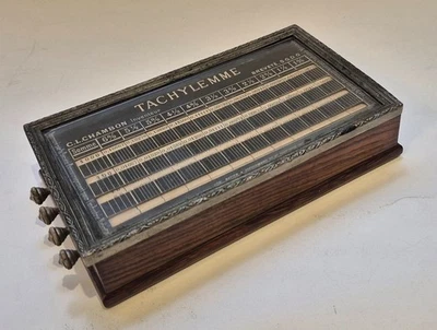 A rare French Chambon four cylinder calculating machine called Tachylemme, c. 18 - Image 1 of 4