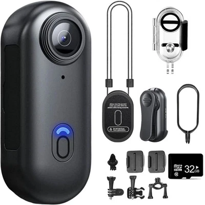 32GB 4K MINI WIFI Action Camera Thumb Sport Portable Pocket Recorder Waterproof - Image 1 of 4