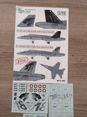 Décalcomanies Maquette Avion 1:72 F18 Hornet - Photo 1/4