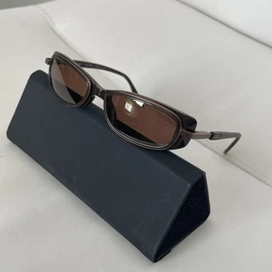 Maui Jim Sunglasses Retro Brown Curve Rectangular Kapa MJ 116 25 Frames VTG - Picture 1 of 16