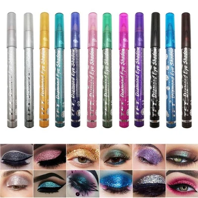 Colorful Matte Pearlescent Glitter Highlighter Lying Silkworm Penportable - - Image 1 of 4