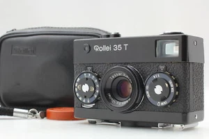 Rollei 35 T Film Camera Black Tessar 40mm f3.5 From JAPAN w/Strap Case [N MINT ] - Picture 1 of 13