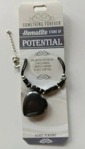 HEMATITE STONE OF POTENTIAL (HEART PENDANT) - Picture 1 of 5