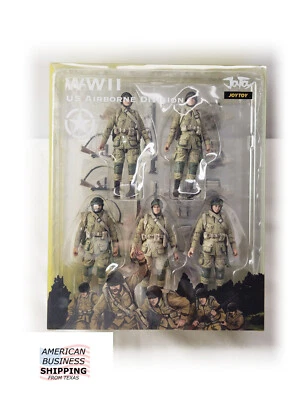 JOYTOY US 1/18 Soldiers 5 Figures Shown Airborne Division of WW II JT0715 FIGURE - Image 1 of 4