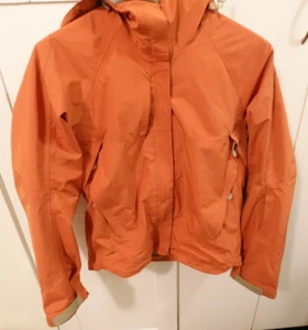 Salomon Advantaced Skin Size Small Orange Women Hooded Hiking Ski Jacket - Picture 1 of 15