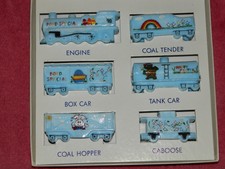 Boyds Glass 1998 Easter Train Set