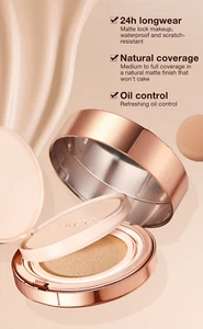 Air Cushion Cream Face Powder 24h 2 In 1 Long-Lasting Oil-control Matte Soft - Picture 1 of 9