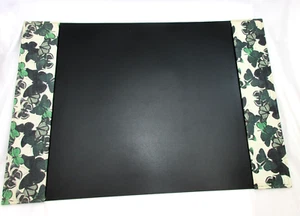 Leder Schreibtisch Löscher mit Seitenschienen Luxus Mode Schreibtischunterlage 26x18" Schmetterlinge - Bild 1 von 11