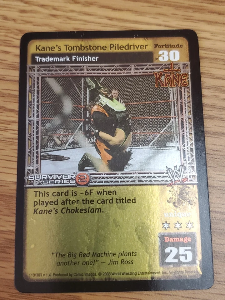 WWE WWF Raw Deal CCG - Kane's Piledriver Tombstone - SS2 - Ultra Rare - Image 1 of 1