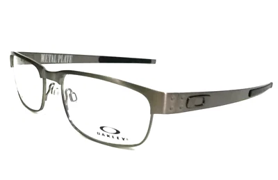 OAKLEY 👓Titanium Eyeglasses METAL PLATE OX5038-0655 55-18 Brushed Chrome Frames - Image 1 of 4
