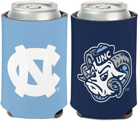 North Carolina Tar Heels Can Koozie Holder Collapsible Free Shipping! 1 count Cover