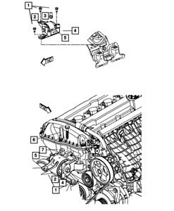 Genuine MOPAR Engine Mount Insulator Right Side 5105489AK