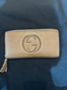 Gucci Soho Tassel leather Pink Long wallet