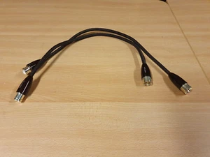 SET OF 2 X AUDIOQUEST MACKENZIE XLR CABLE MALE TO FEMALE 0,5 meter - Picture 1 of 4